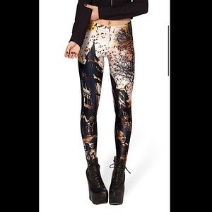 Museum Haunted House BlackMilk Leggings